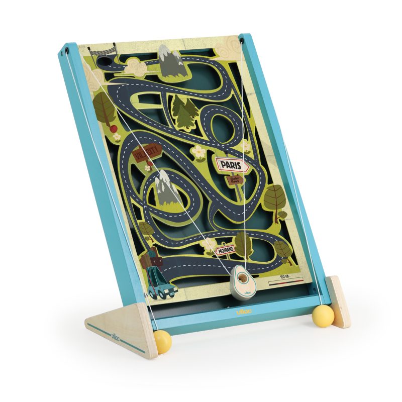 Jeu de labyrinthe à ficelles – 3 circuits interchangeables