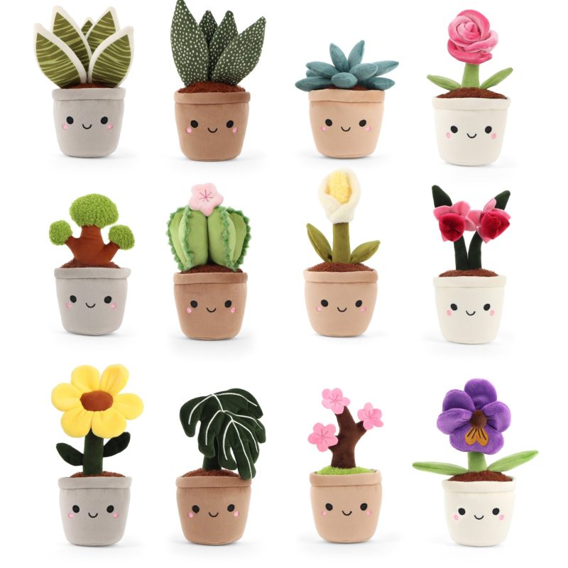 Peluche plantes jardin botanique 14cm - keeleco