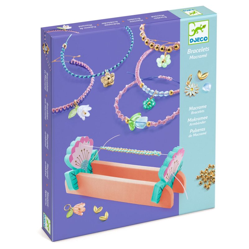 Bracelets macramé bleus