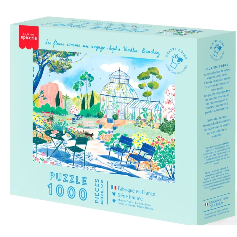 Puzzle Les fleurs comme un voyage par Sophie Weidler-Bauchez - 1000 pièces